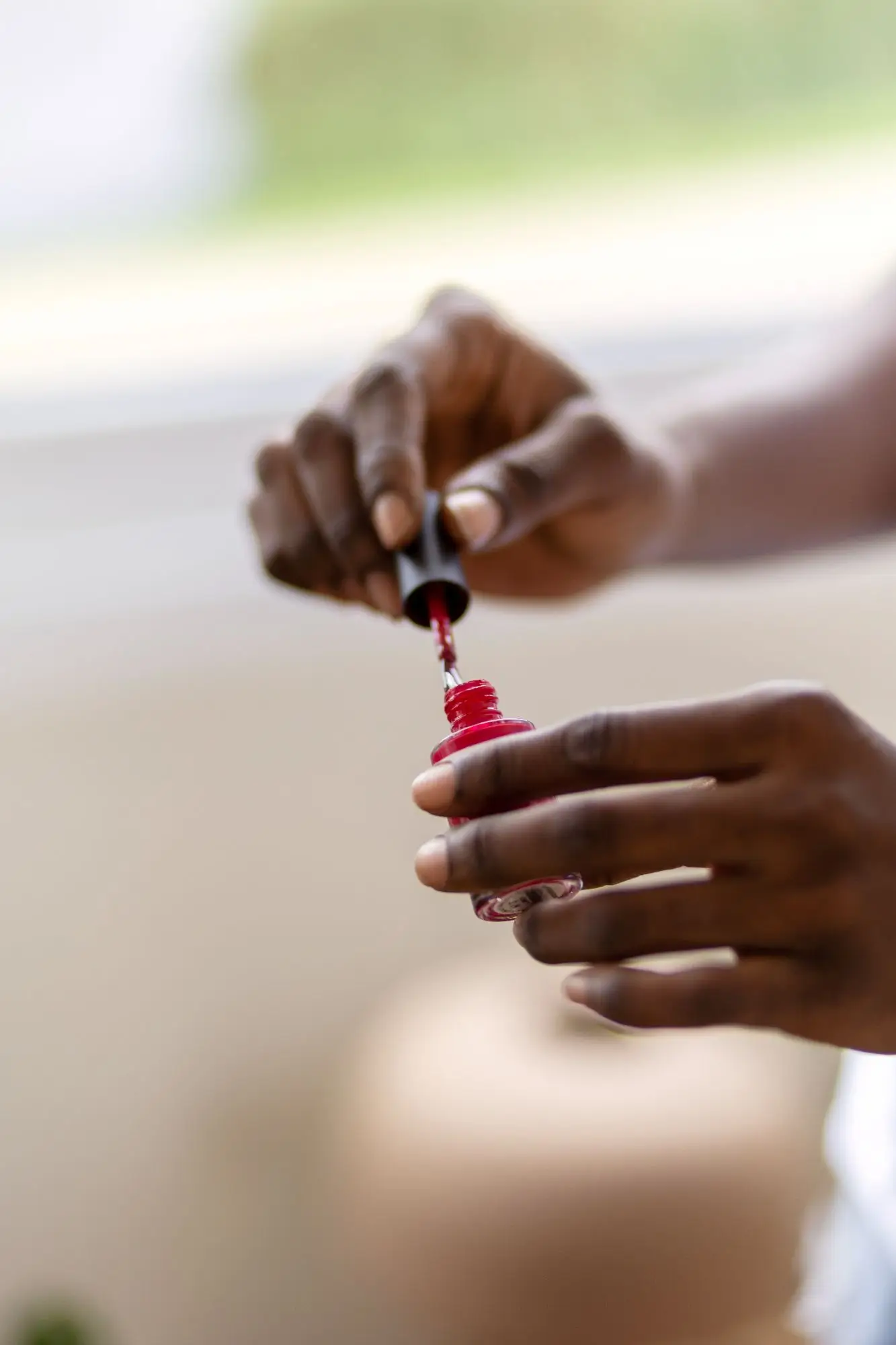 Pedicure session in progress